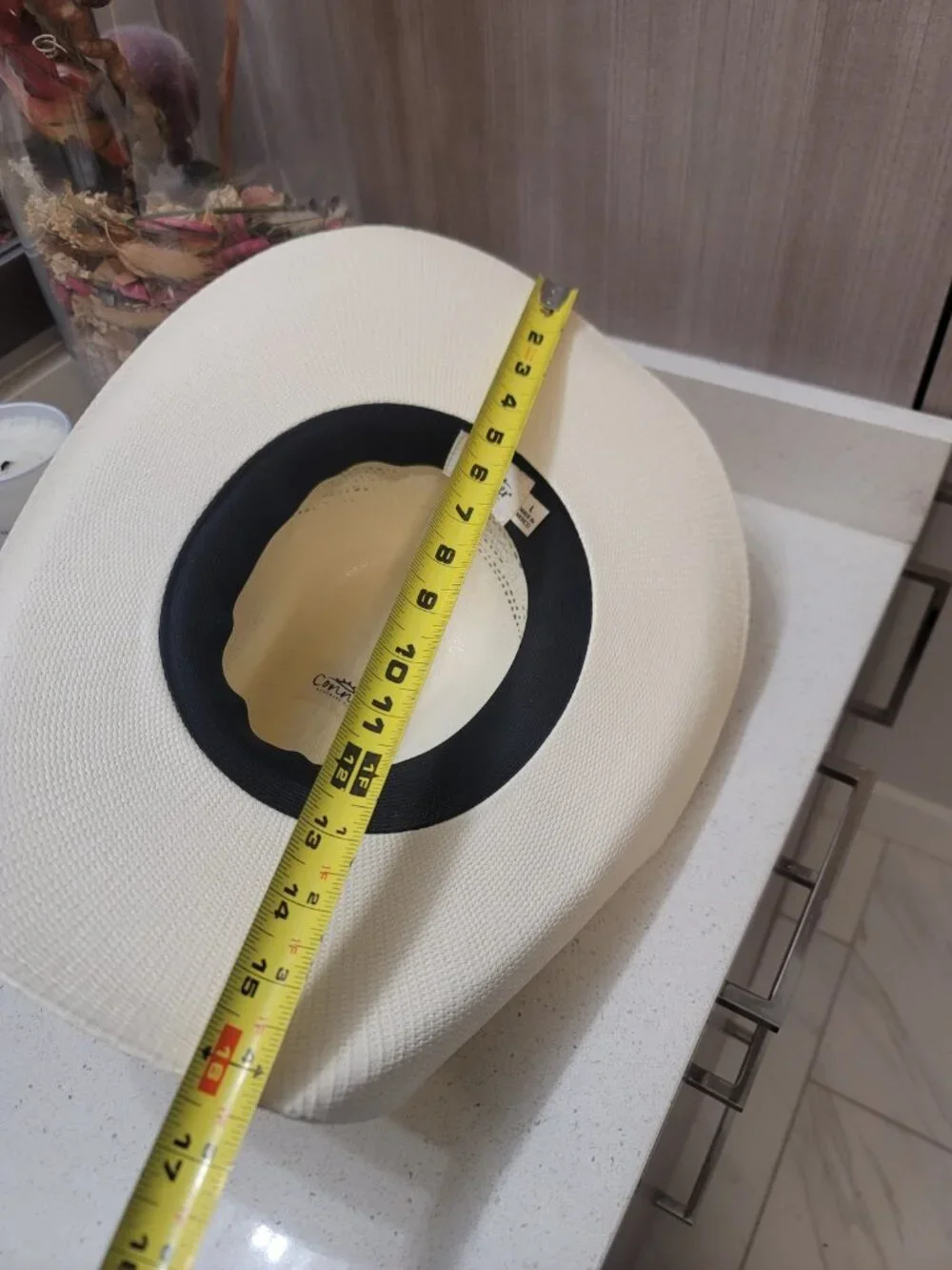 Conner Handmade Hats Beige Straw Cowboy Hat Western Concho Band L